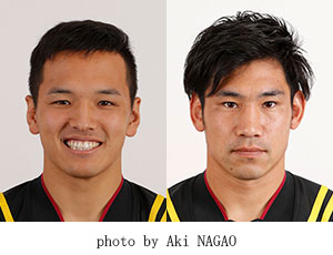 梶村選手と中村選手の写真