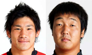 中村亮土主将と李聖彰副将の写真
