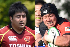 深村亮太選手と橋本大吾選手の写真。