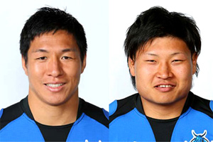 霜村 誠一選手 & 稲垣 啓太選手の写真